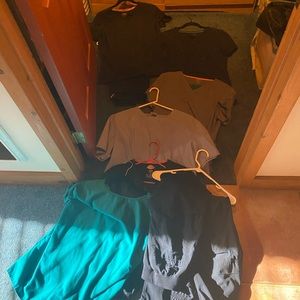 Scrubs 4pairs of dickies pants and 4tops